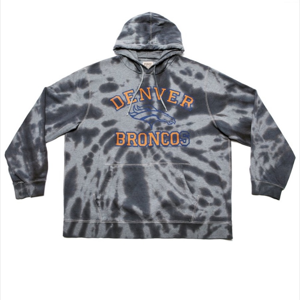 RARE Denver Broncos Tie Dye Hoodie